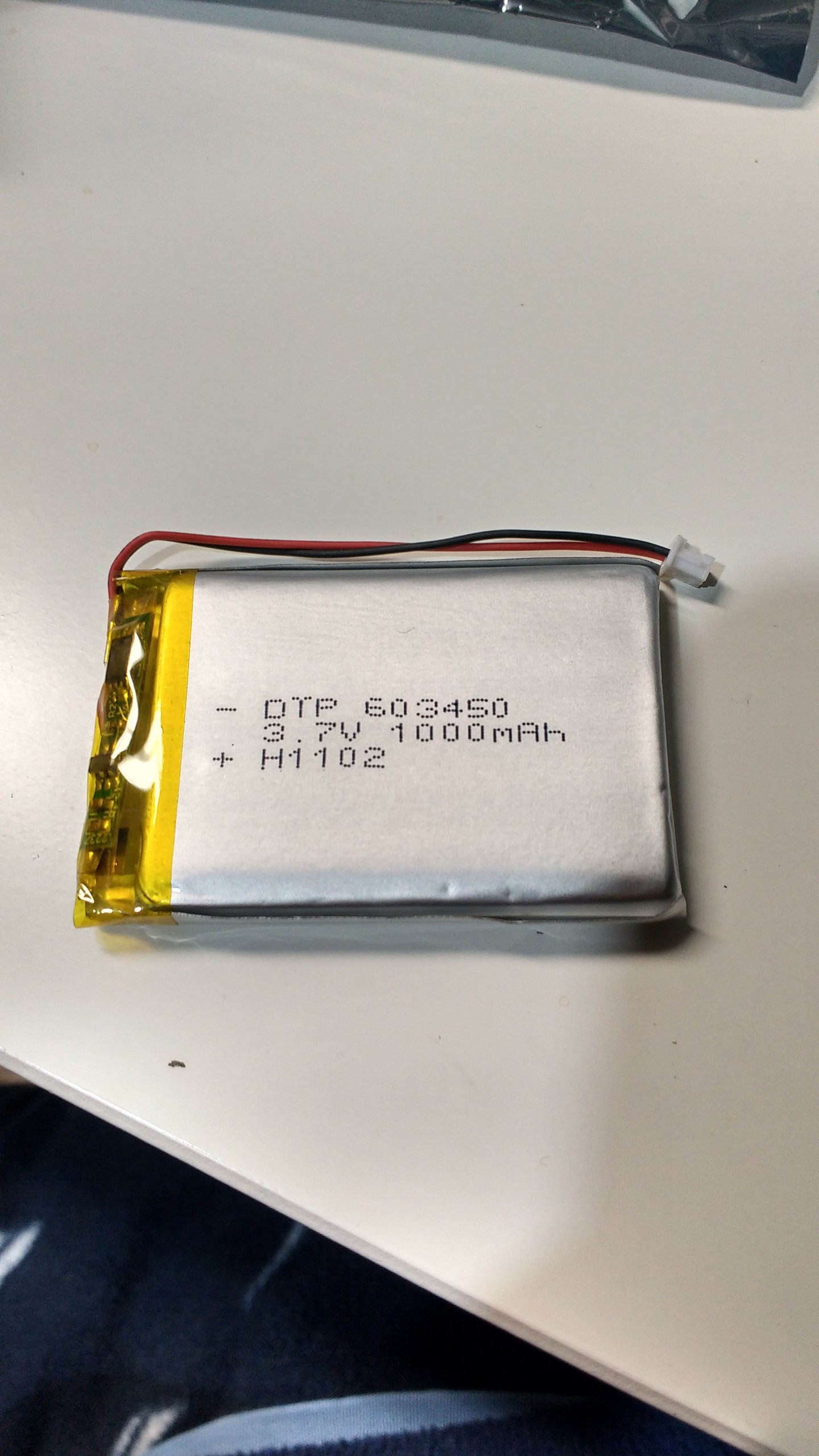 1000mAh UL certified lithium ion battery 4.2V Max from analogairwaves ...