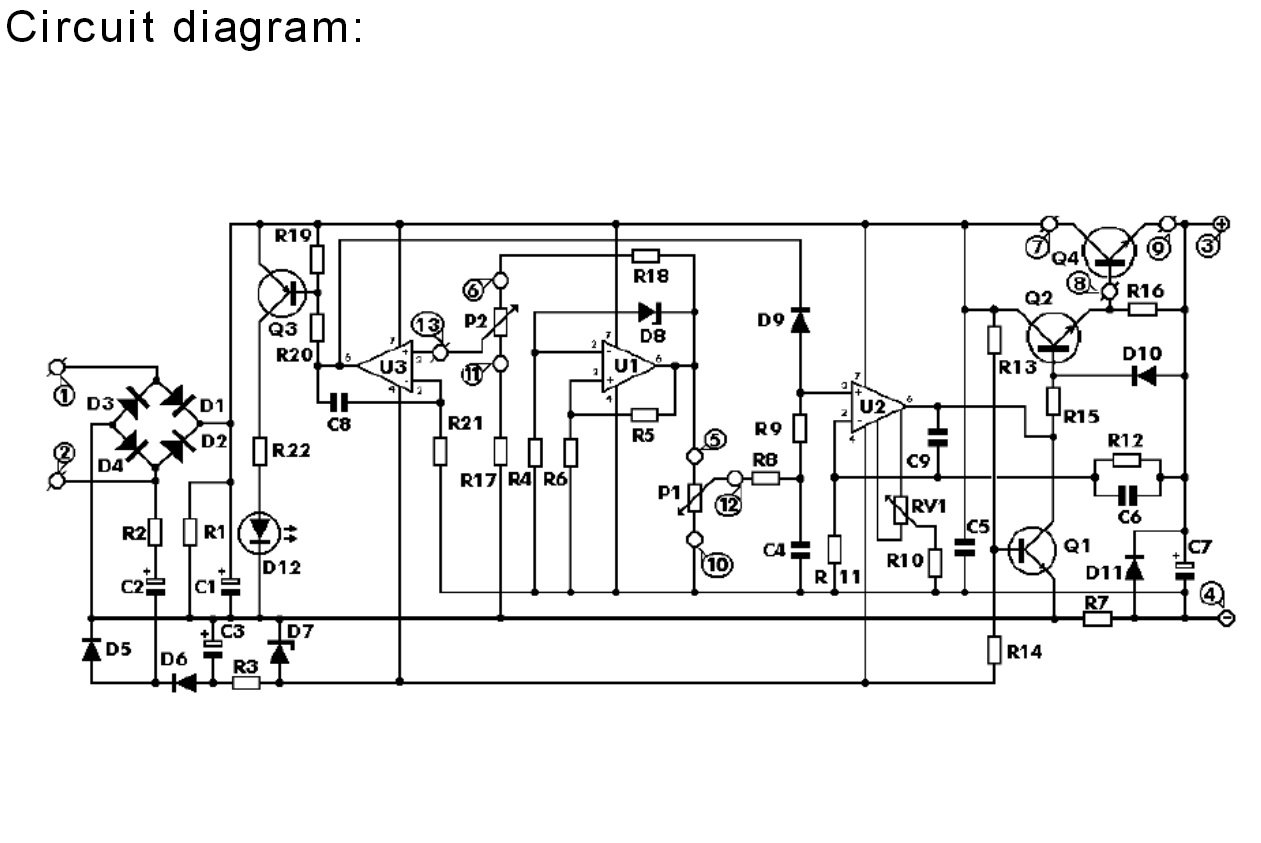 Precise Power Supply Adjustable 0-30V 0-3A DIY from Power ... diy power supply diagrams 