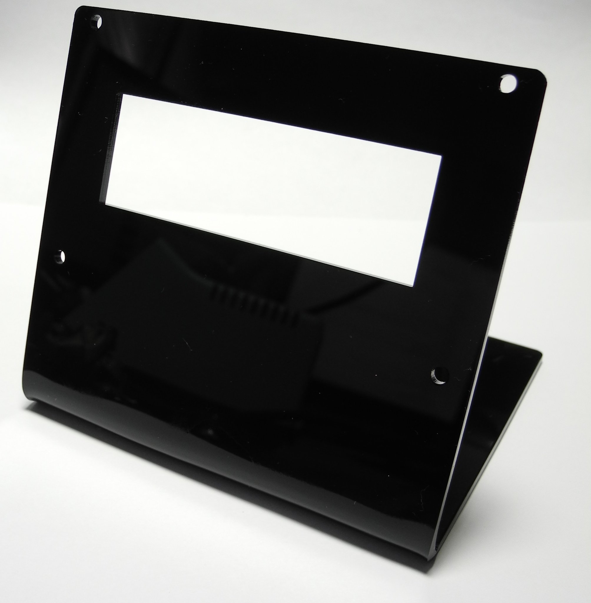20x4 Acrylic LCD Stand Black from WIDGENEERING on Tindie