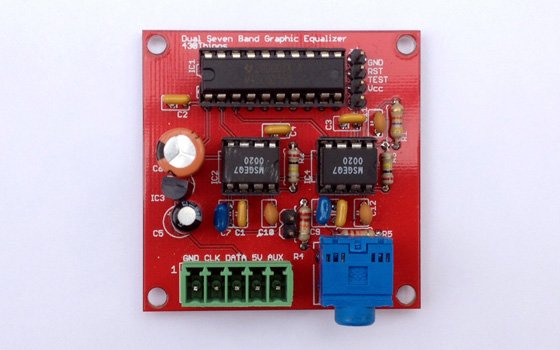 acrylic spectrum band diy analyzer 7 Band Audio PCB RobG on from with 7 Dual Spectrum Tindie Analyzer MCU