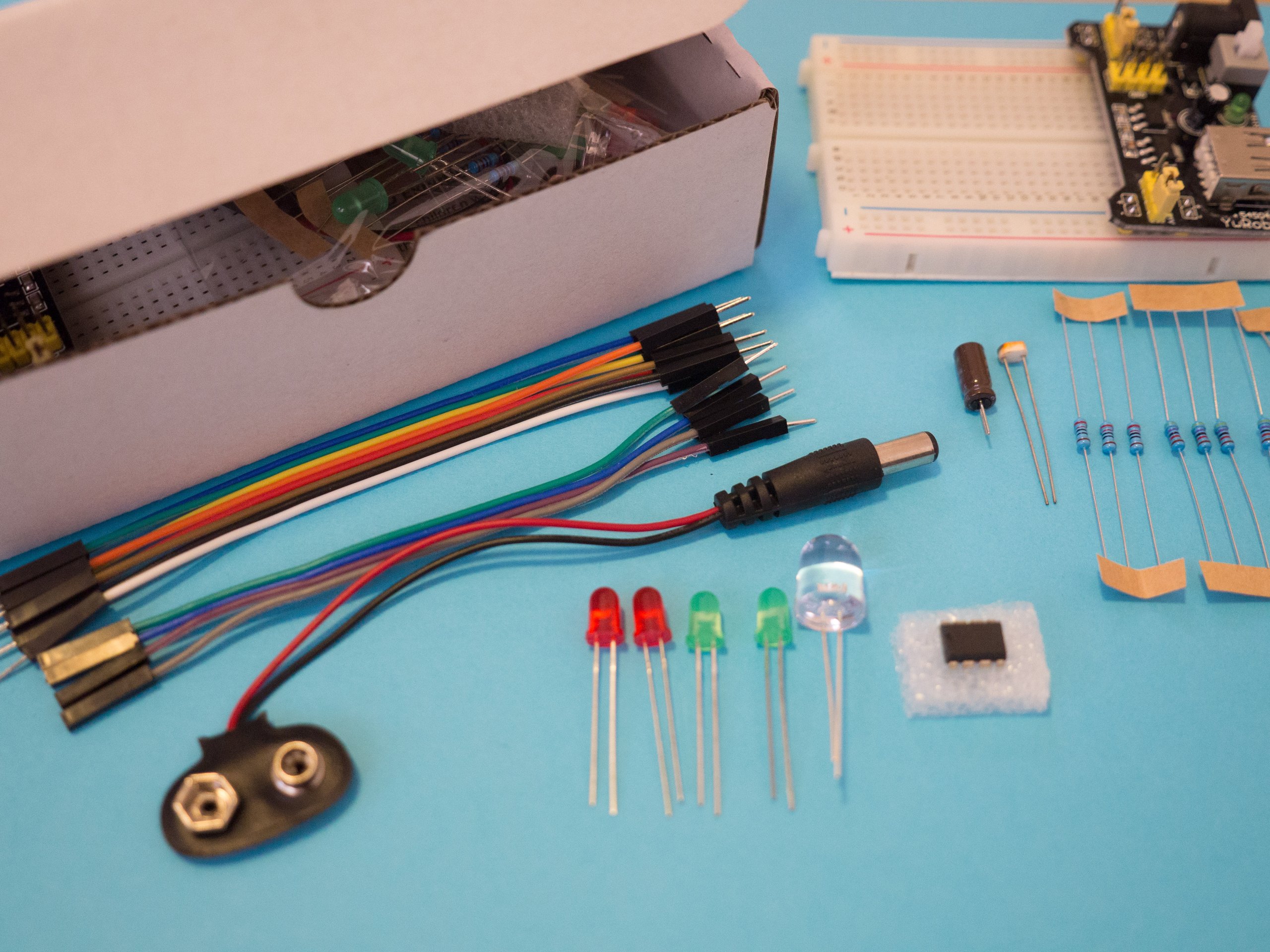 Experimental solderless LED kit for Kids from onomind on Tindie