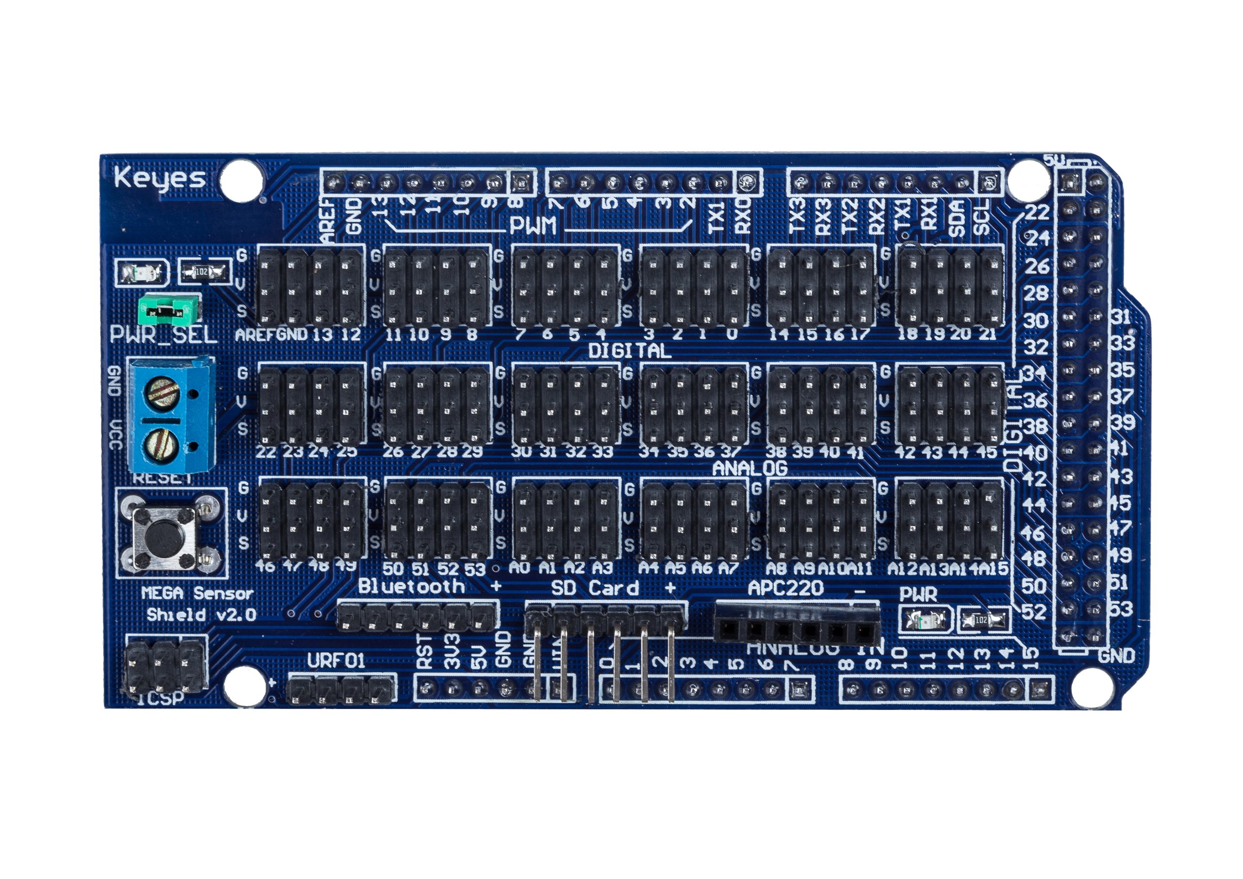 Arduino Mega Sensor Shield From Elabpeers On Tindie
