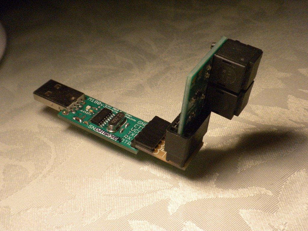 Optical UART Adapter for USB to Serial (M128v1) from maxtch on Tindie