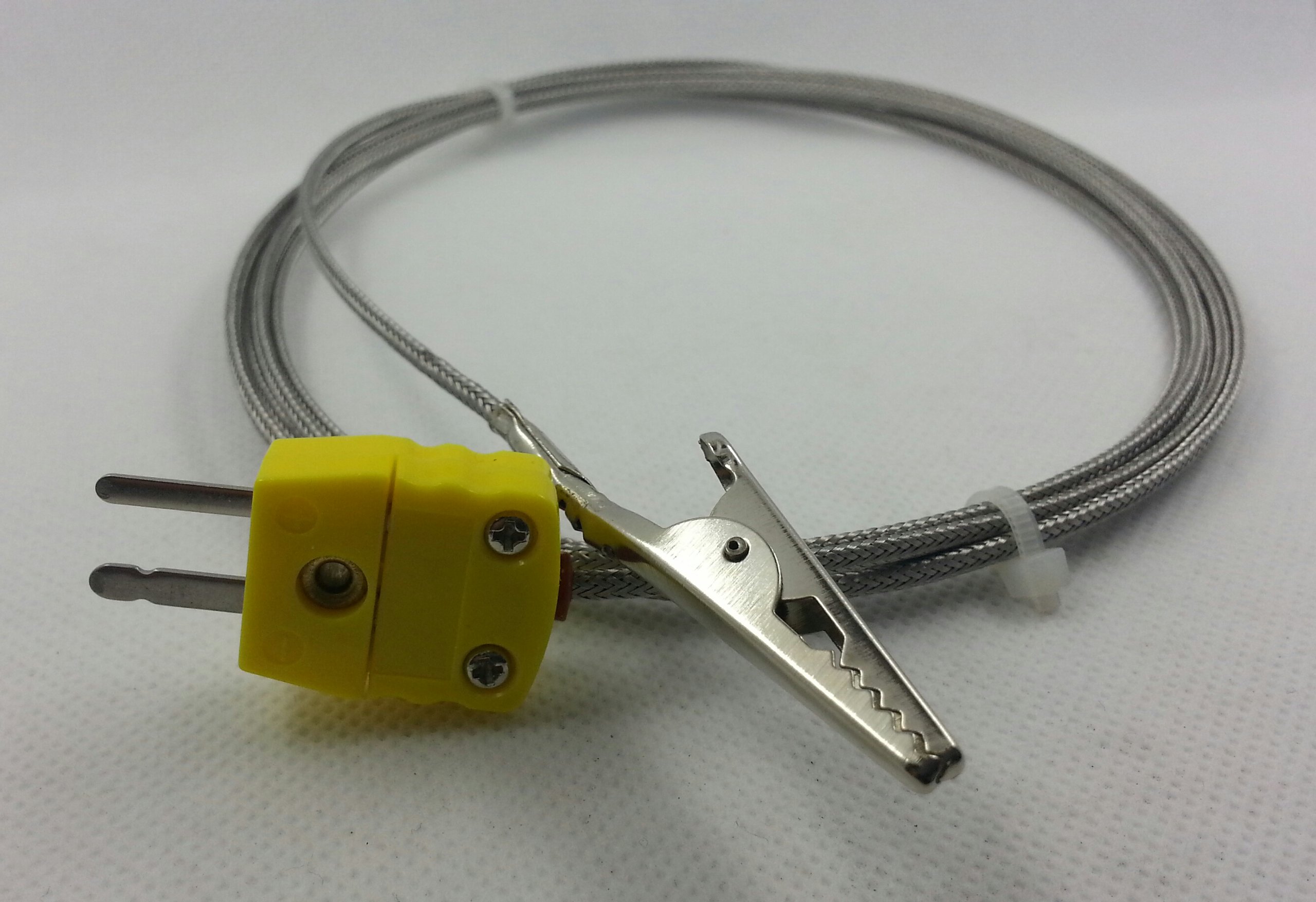 KType Thermocouple Probe, Alligator Clip 2 m long from on Tindie