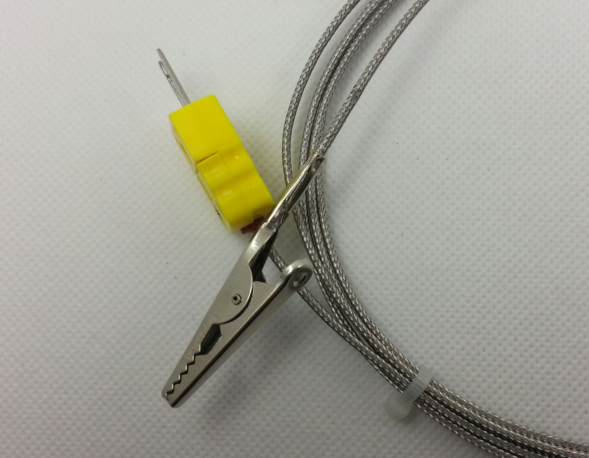 KType Thermocouple Probe, Alligator Clip 2 m long from on Tindie
