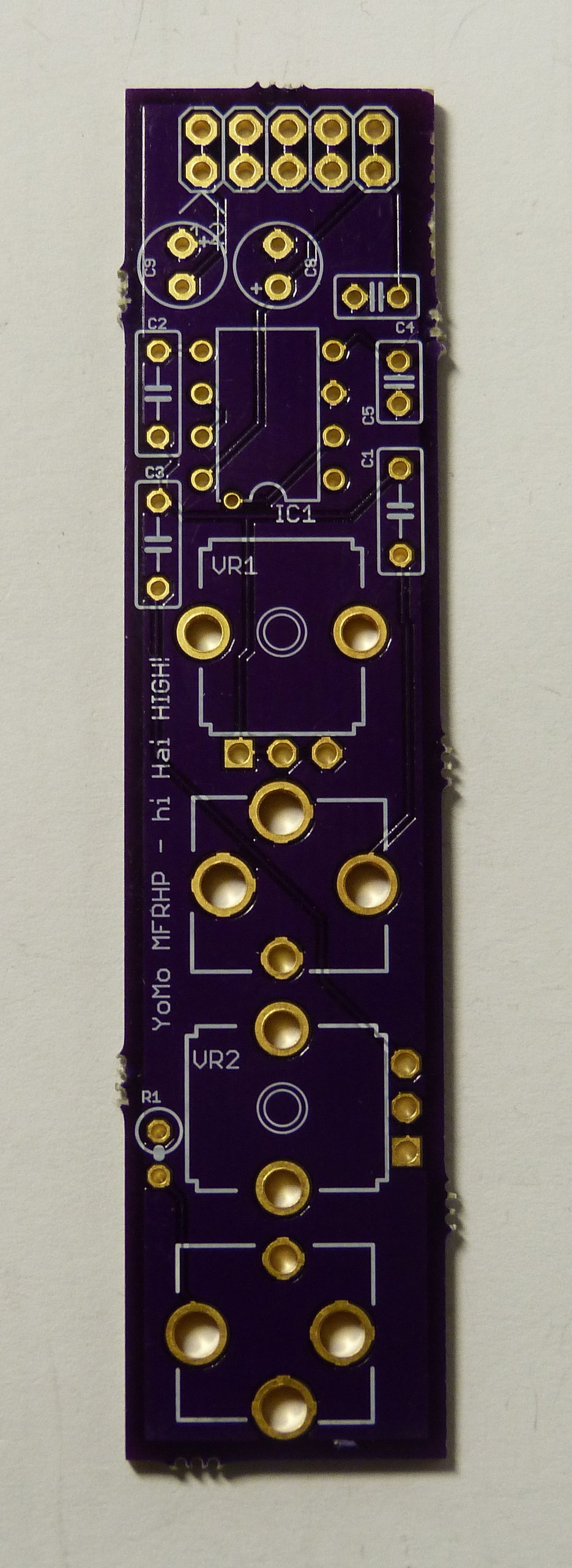 Resonant highpass filter PCB for Eurorack systems from yomo on Tindie