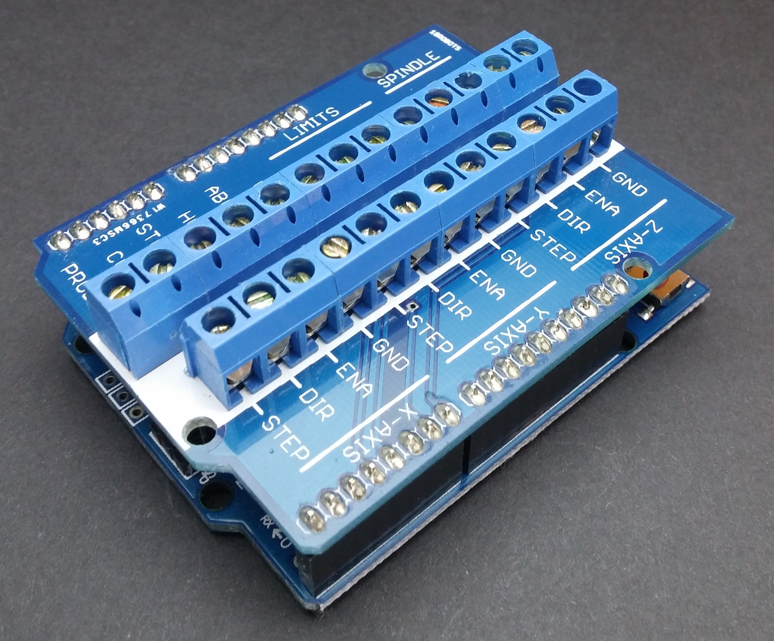 GRBL Compatible CNC Shield for Arduino from 18robots on Tindie