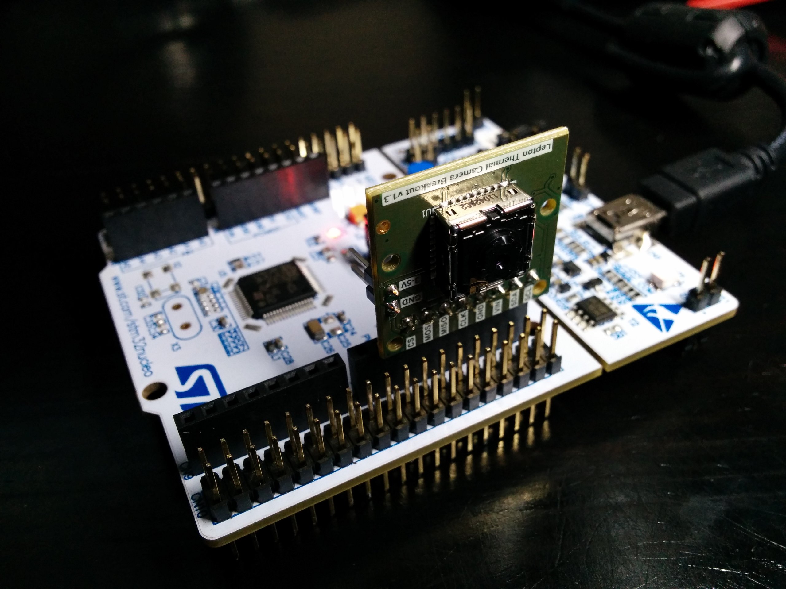 Shuttered Flir Lepton Thermal Camera and Breakout from PureEngineering