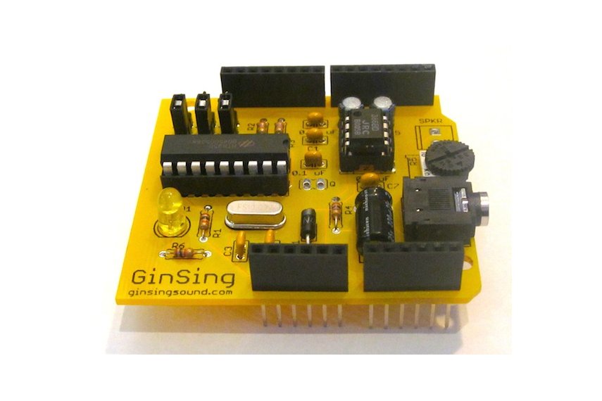 GinSing Speech Sound Synth Arduino Shield Kit from flashular on Tindie
