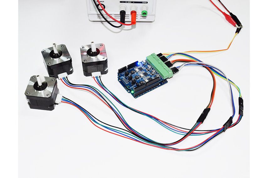 Stepper Motor Driver Arduino Shield V1.0 3xA4988 from alexchu on Tindie