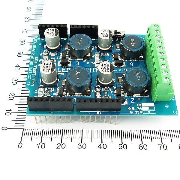 4 channel PWM high power led shield for Arduino from Conceptinetics on ...
