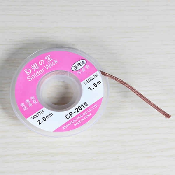 2.0mm 1m Desoldering Braid Solder from elecseller on Tindie
