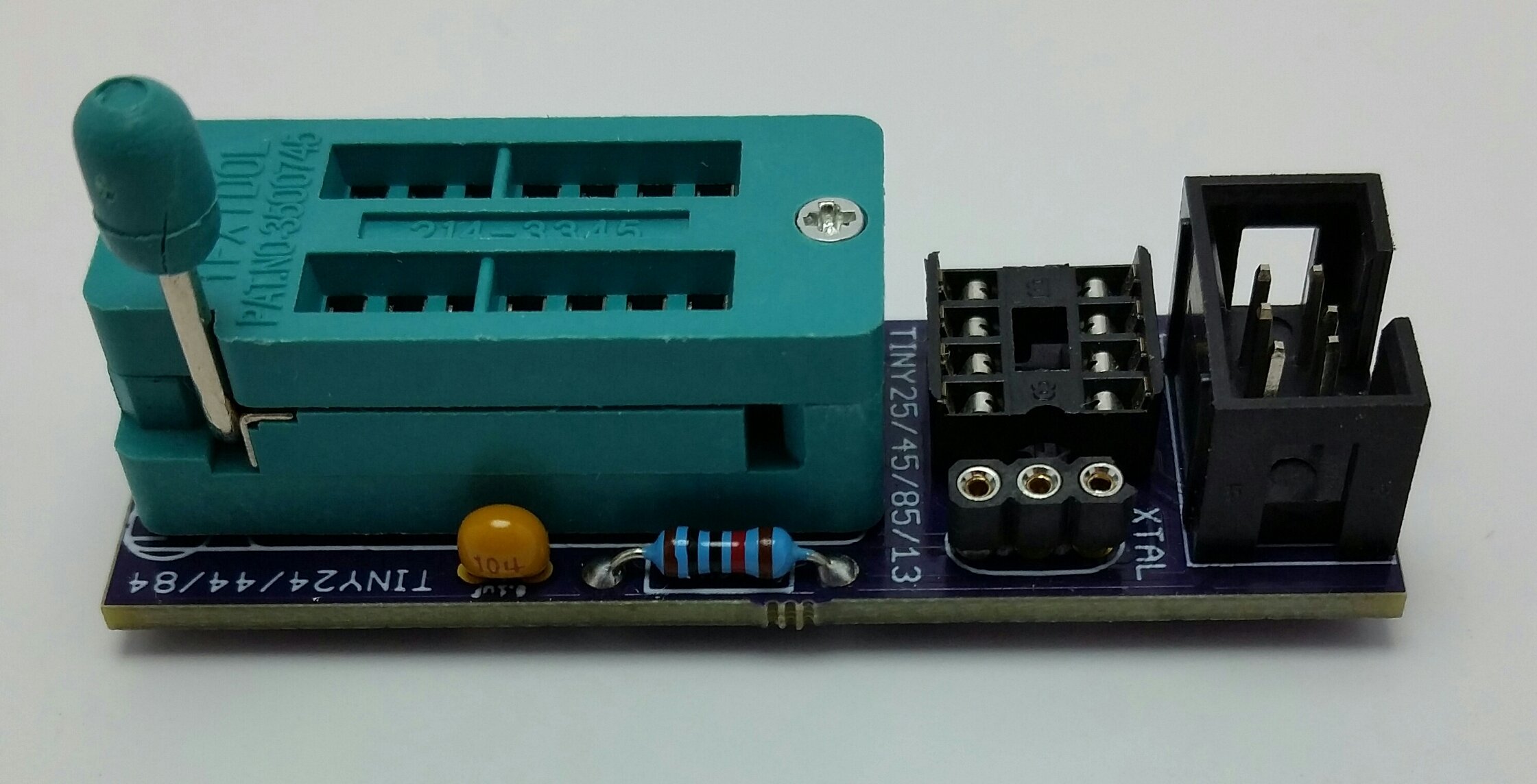 Attiny programming adapter from spaelectronics on tindie