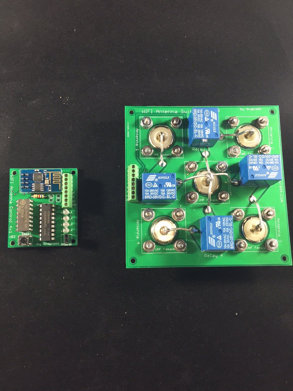 WiFi Wireless Ham Radio Coax Antenna Switch from hbouzas on Tindie