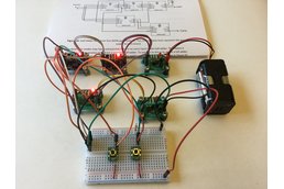 Half-Adder Built from Transistor/NAND Gates