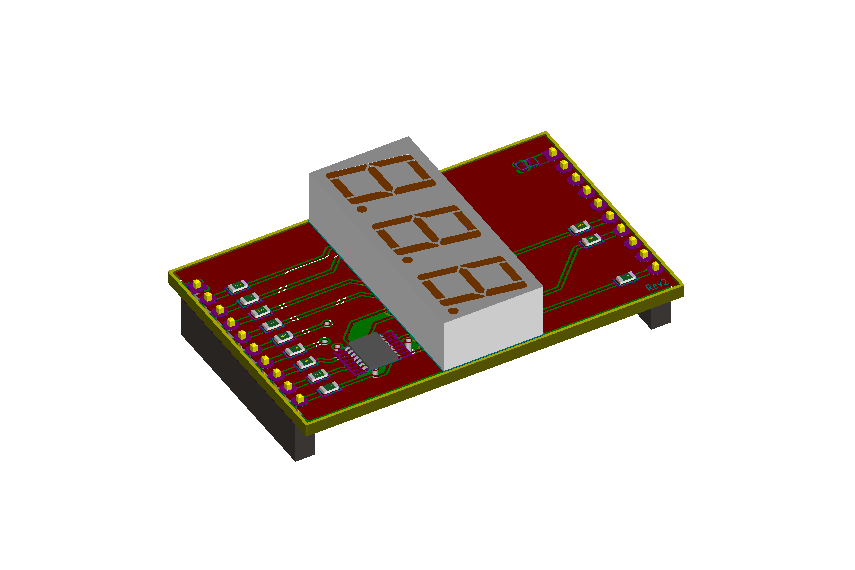 MSP430 LaunchPad 3x7-Segment Booster Pack from CascoLogix on Tindie