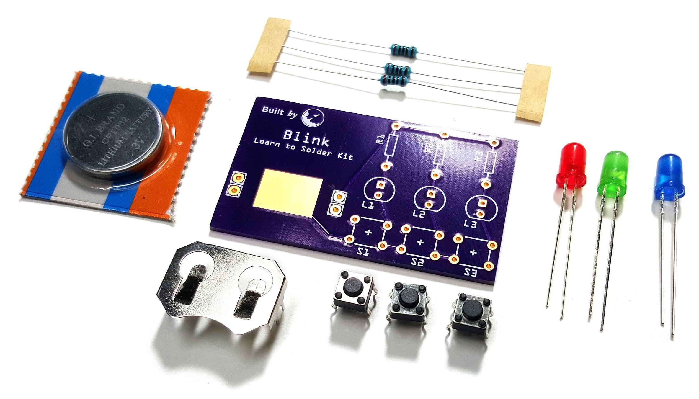 Learn to Solder Kit Blink from RocketDept on Tindie