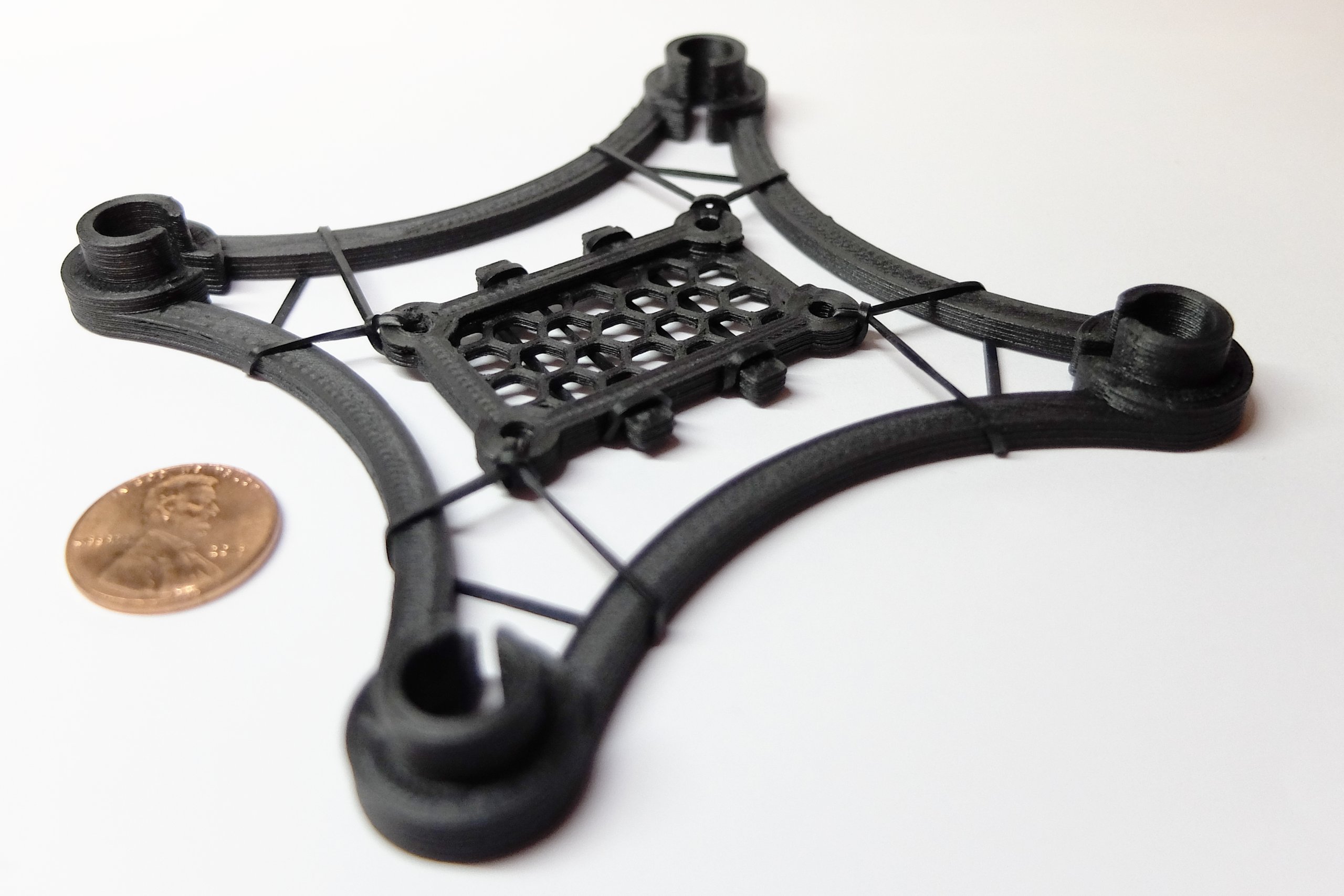 freeUAV - 3D printed carbon fiber quadcopter frame from ...