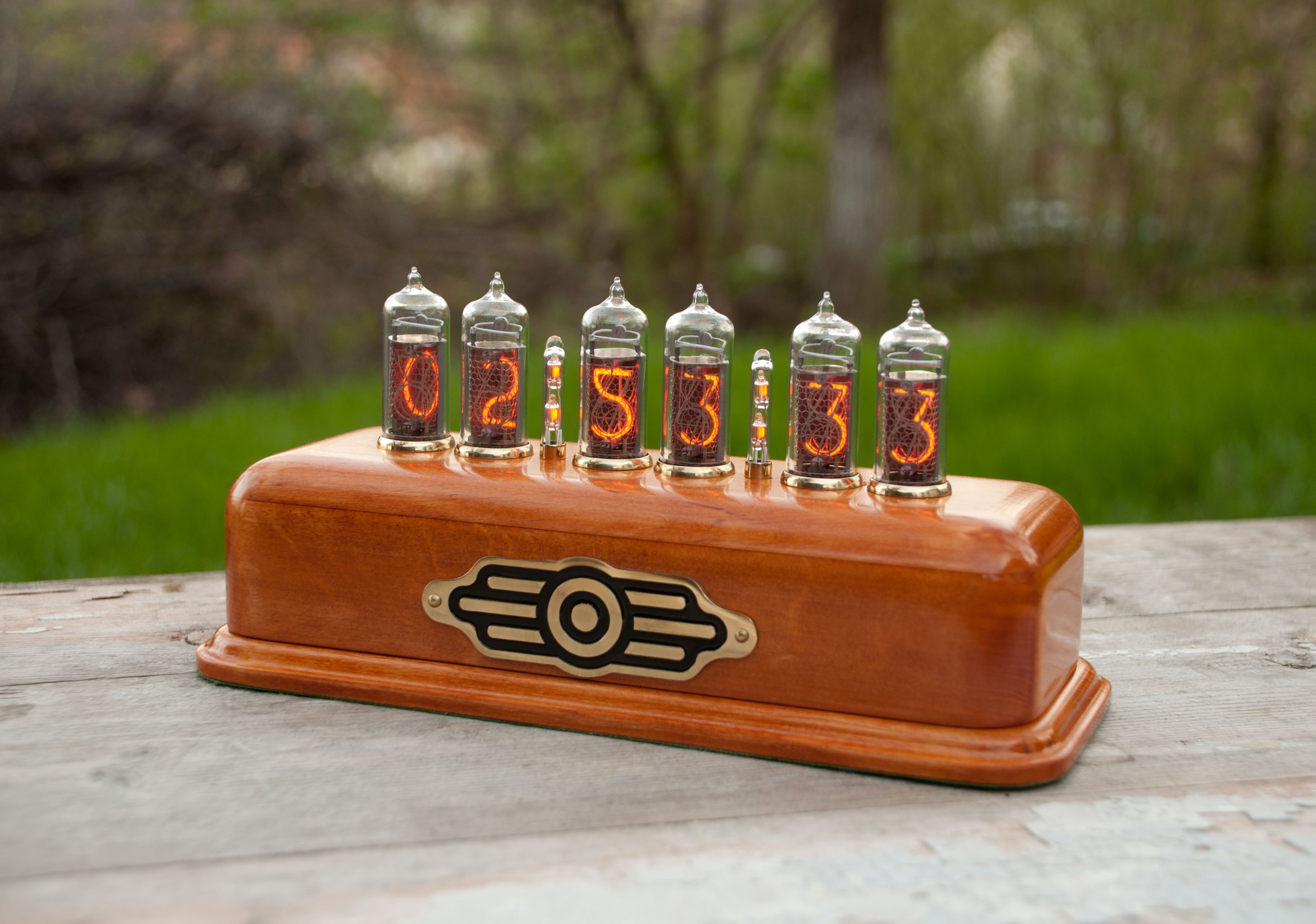 Vintage style Nixie Clock on IN14 nixies from Hius on Tindie