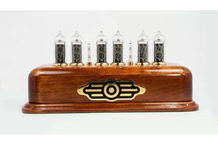 Vintage style Nixie Clock on IN14 nixies from Hius on Tindie