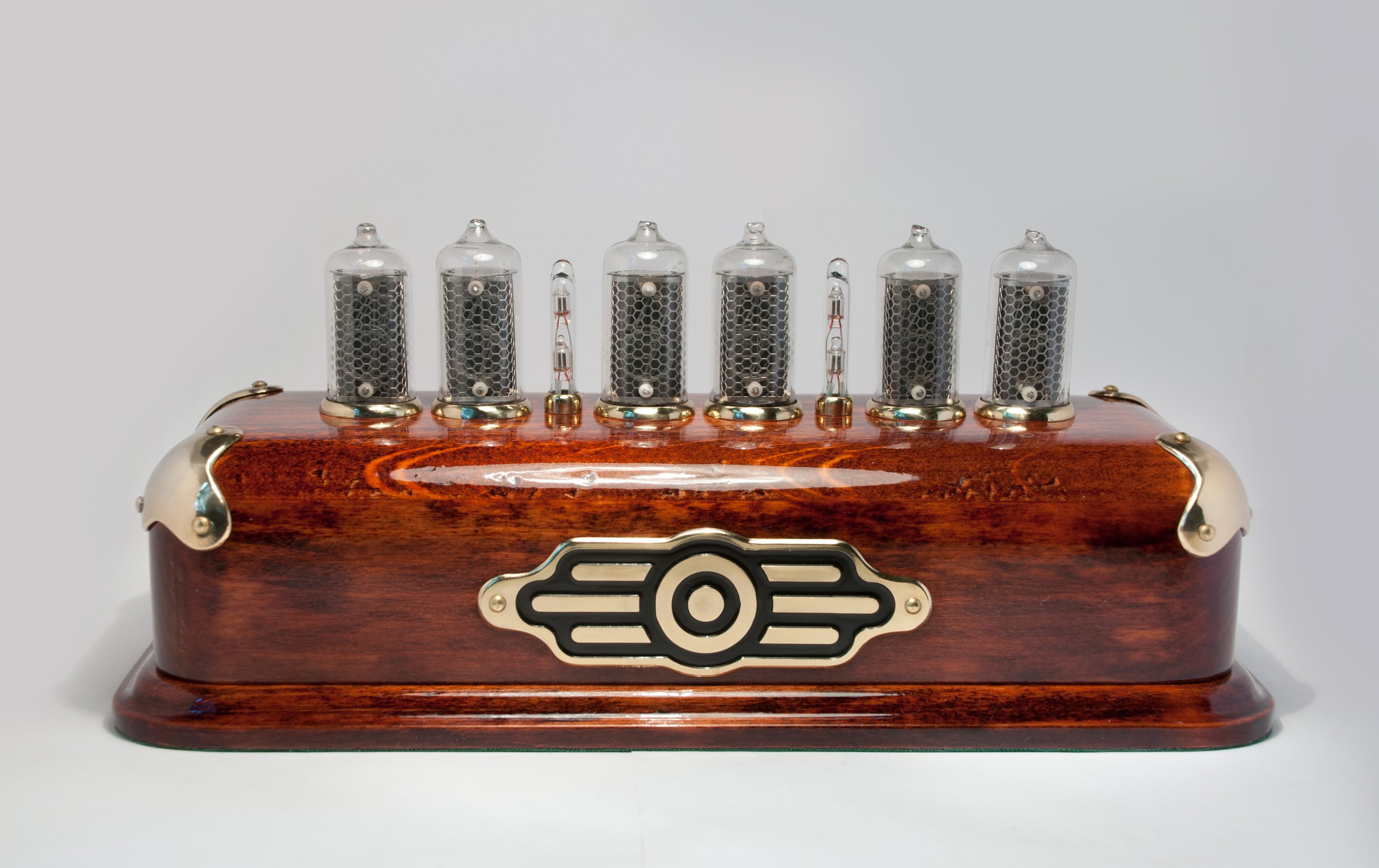 Steampunk style Nixie Clock on IN82 nixies from Hius on Tindie