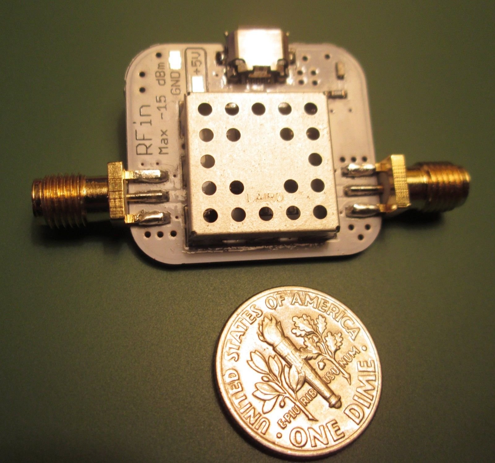 Low Noise Amplifier 106000MHz 40dB Gain, 0.8dB NF from gpio on Tindie