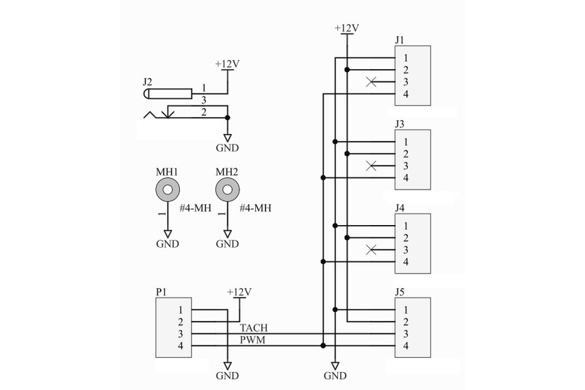 PC Fan Power Breakout Board from emergentdevices on Tindie