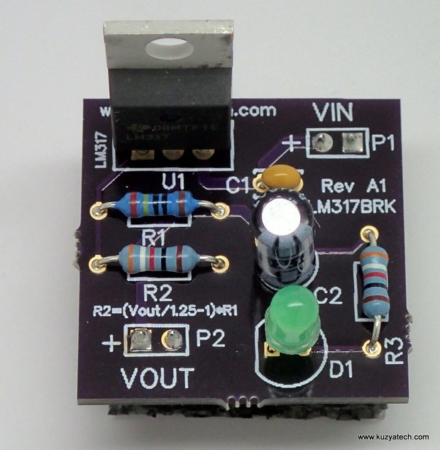 LM317 power supply kit, Arduino preregulator from kuzyatech on Tindie