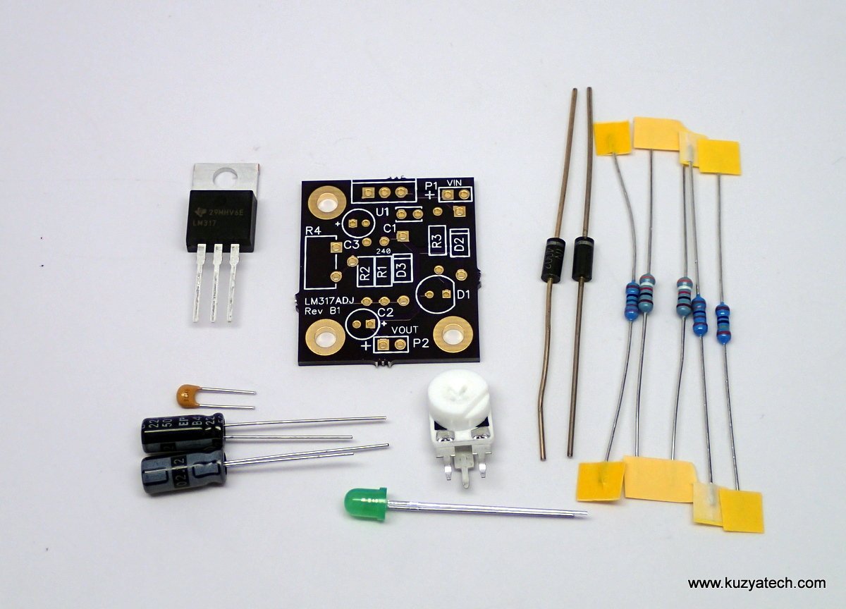 Adjustable LM317 kit, Arduino preregulator from kuzyatech on Tindie