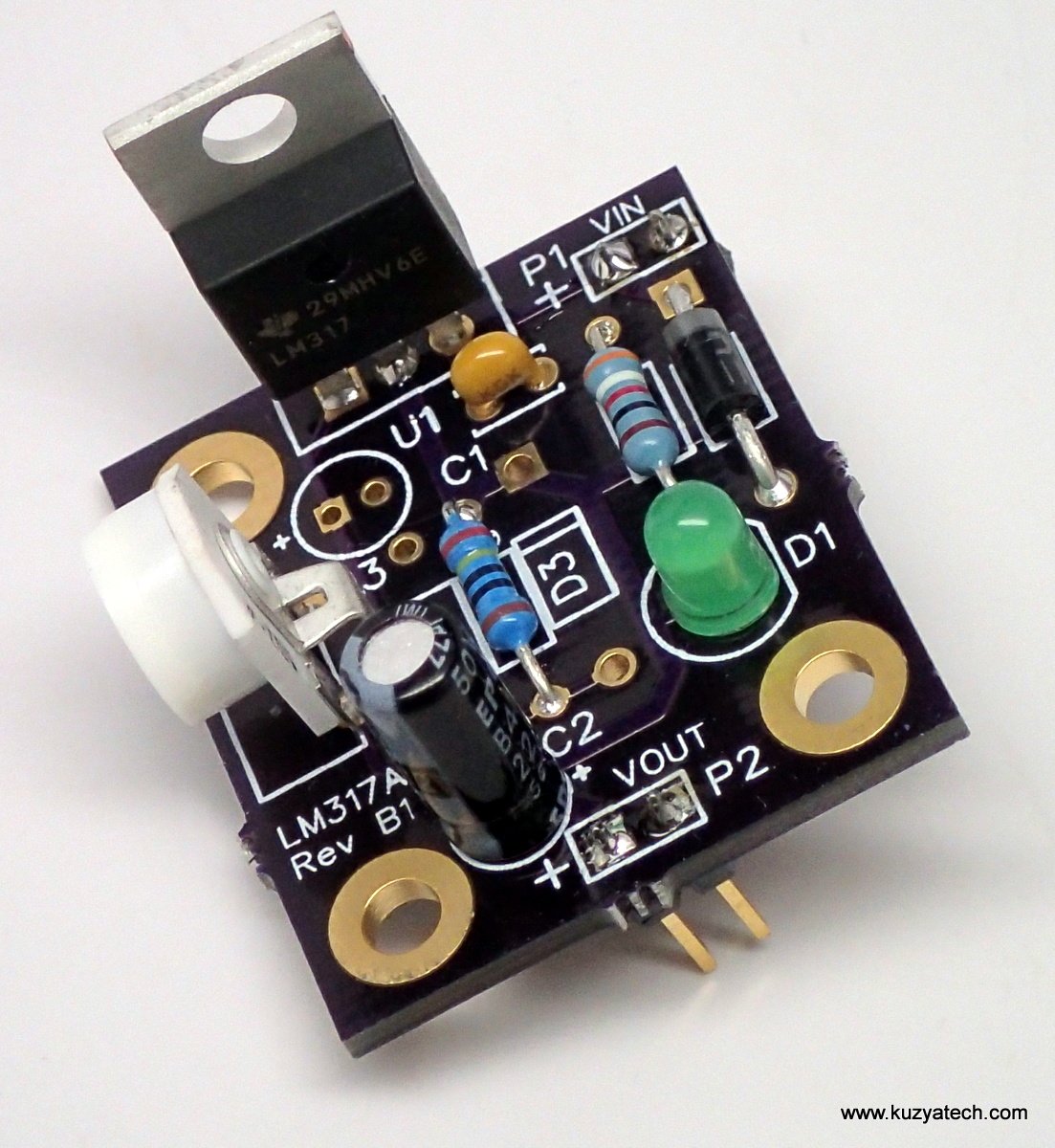 Adjustable LM317 kit, Arduino preregulator from kuzyatech on Tindie