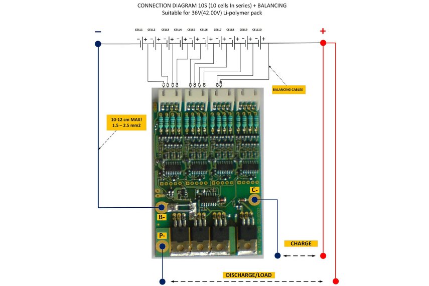 36v 30a 10s Li Ion Li Po Lipo Polymer Battery Bms From Mdcom On Tindie