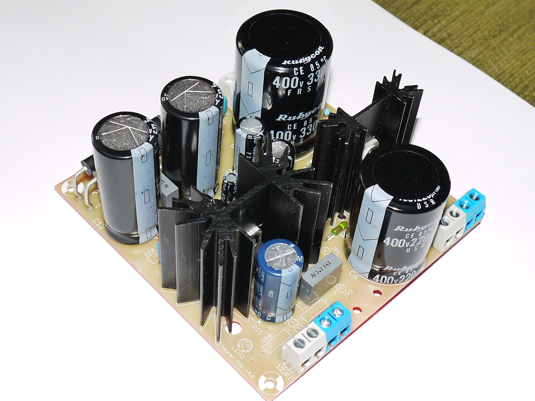 PSU for tube preamp adjustable double filter from stereo24 on Tindie