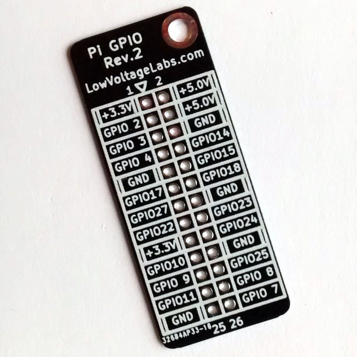 Pi GPIO Reference Board from LowVoltageLabs on Tindie