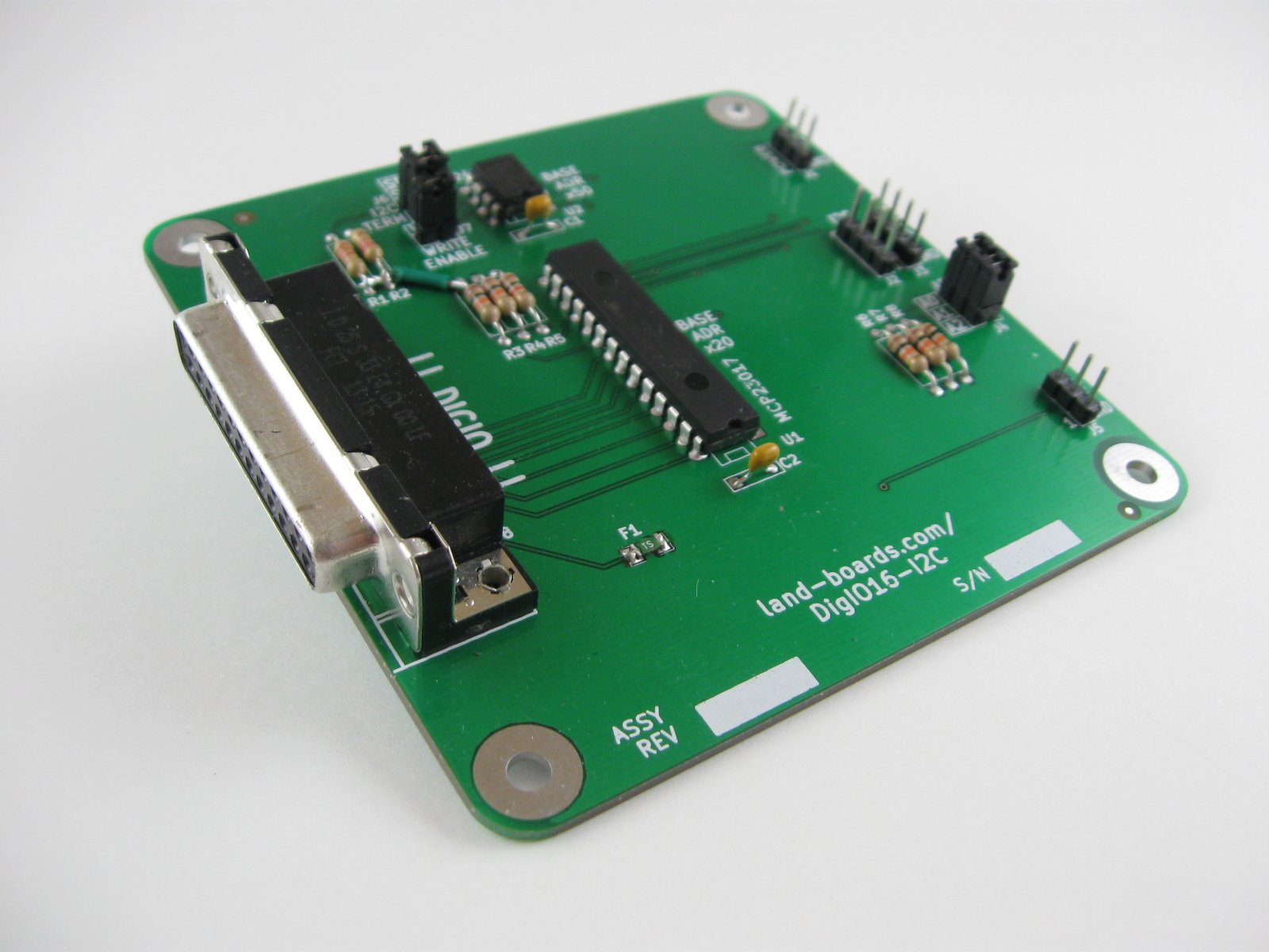 16 Channel Digital I/O Card (DigIO16I2C) from land_boards on Tindie