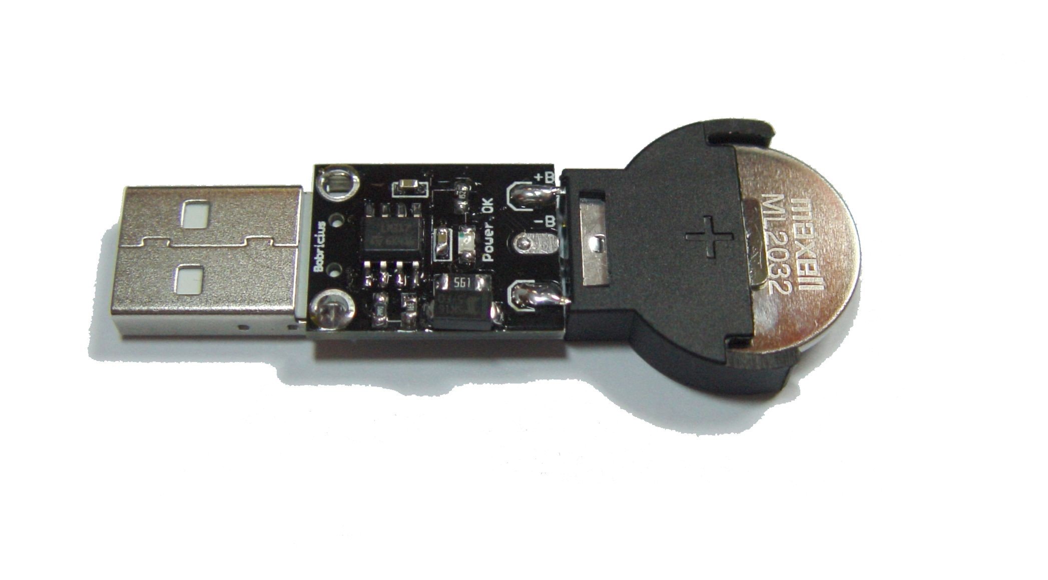 USB Lithium Ion coin cell battery charger ML2032 from bobricius on Tindie