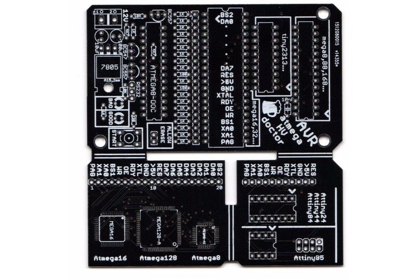 Bare PCB AVR fuse bit doctor HVPP HVSP fix repair from bobricius on Tindie