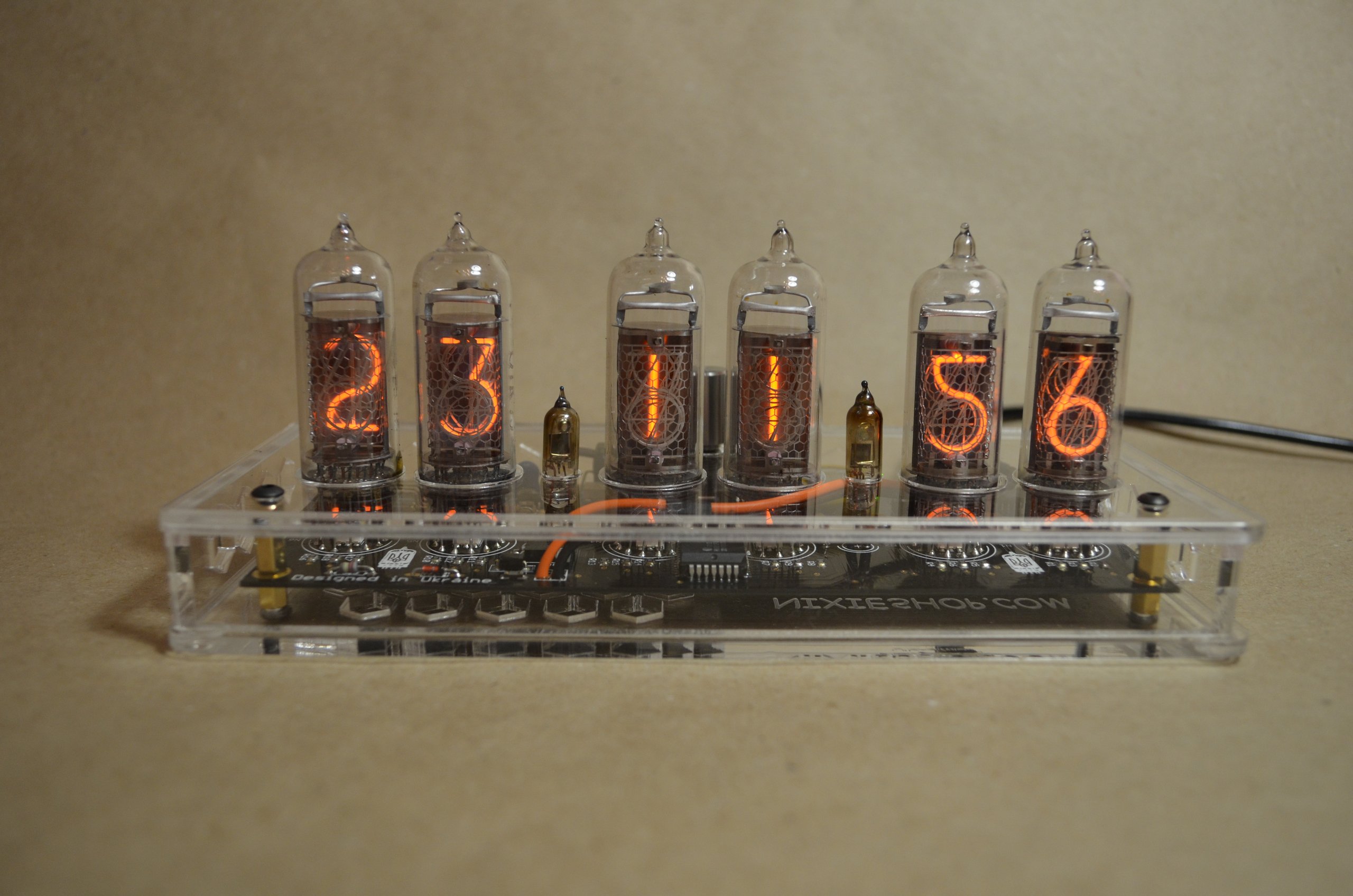 IN14 Nixie Tube Clock Transparent Enclosure from petro_vodopyan on Tindie