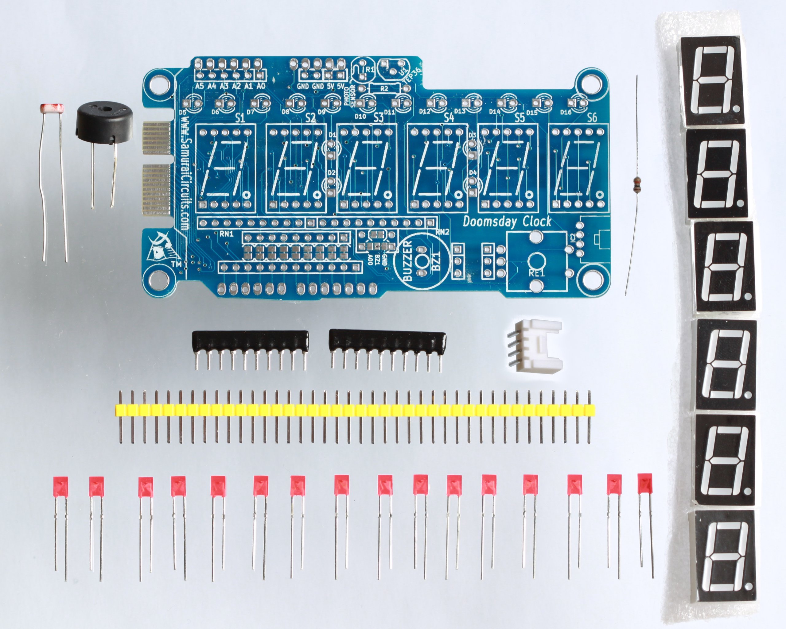 Doomsday Clock Shield Kit for Arduino from TullyG on Tindie