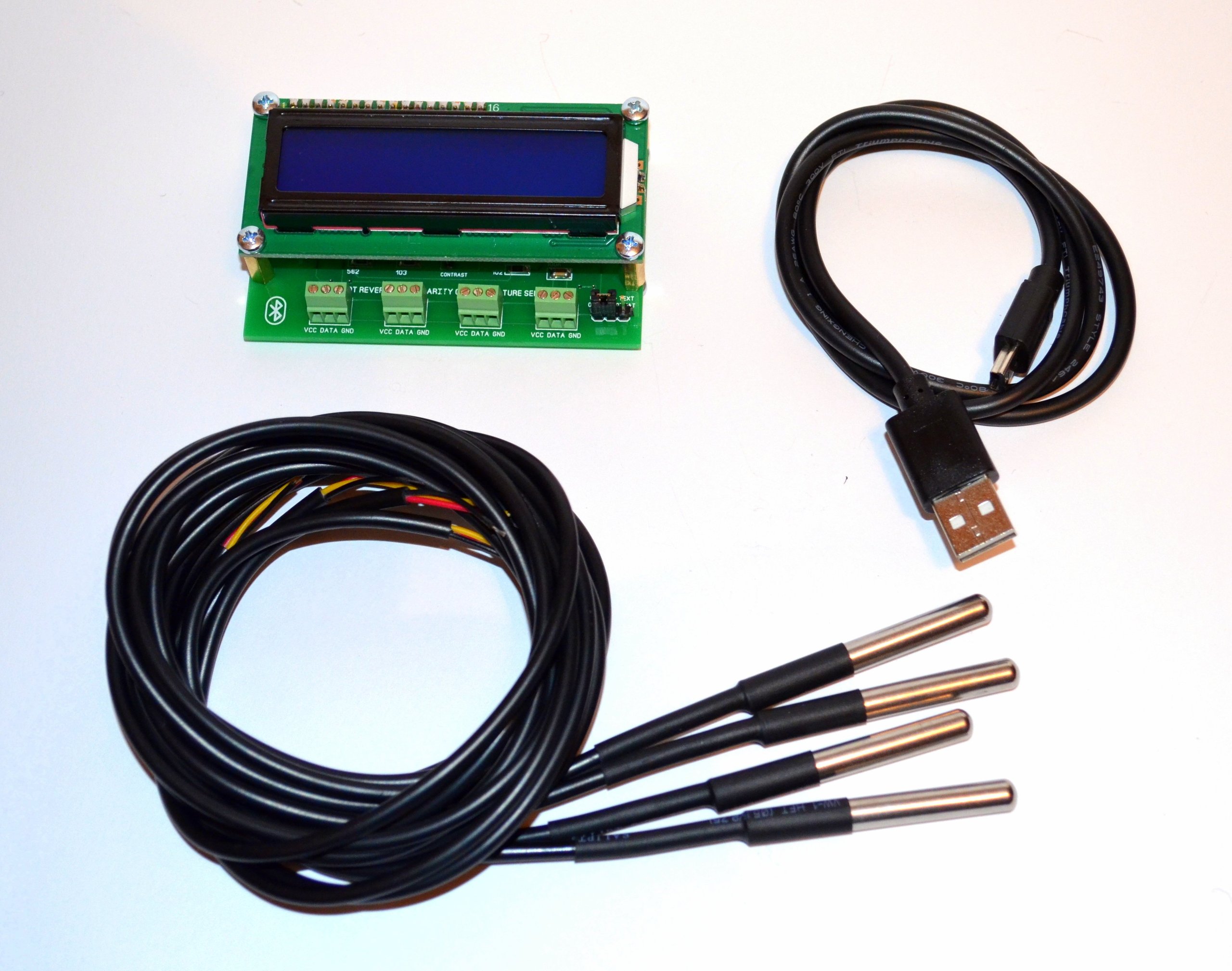 4CH Temperature Logger Arduino Bluetooth from bugrovs2012 on Tindie