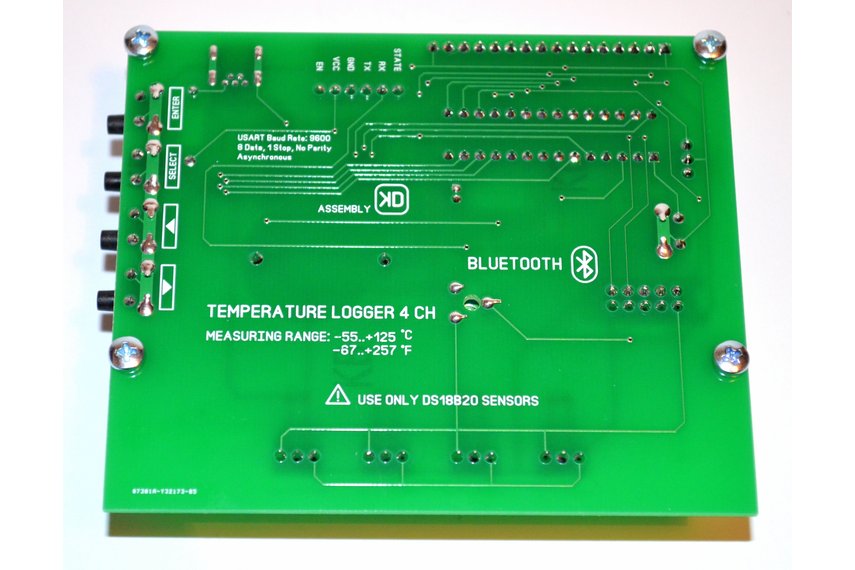 4CH Temperature Data Logger Bluetooth from bugrovs2012 on Tindie