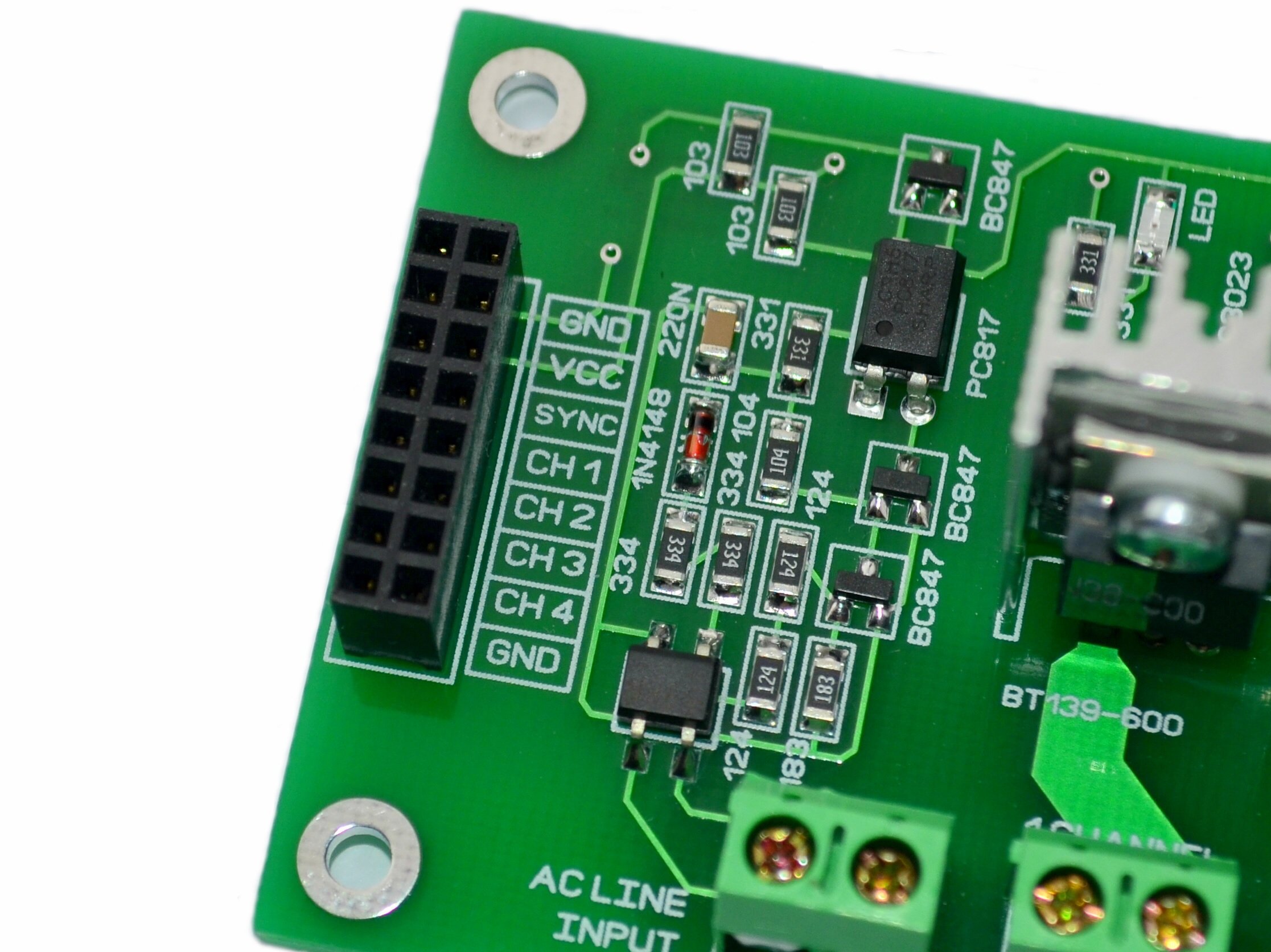 4CH AC Dimmer V1 Module Controller Board Arduino from bugrovs2012 on Tindie