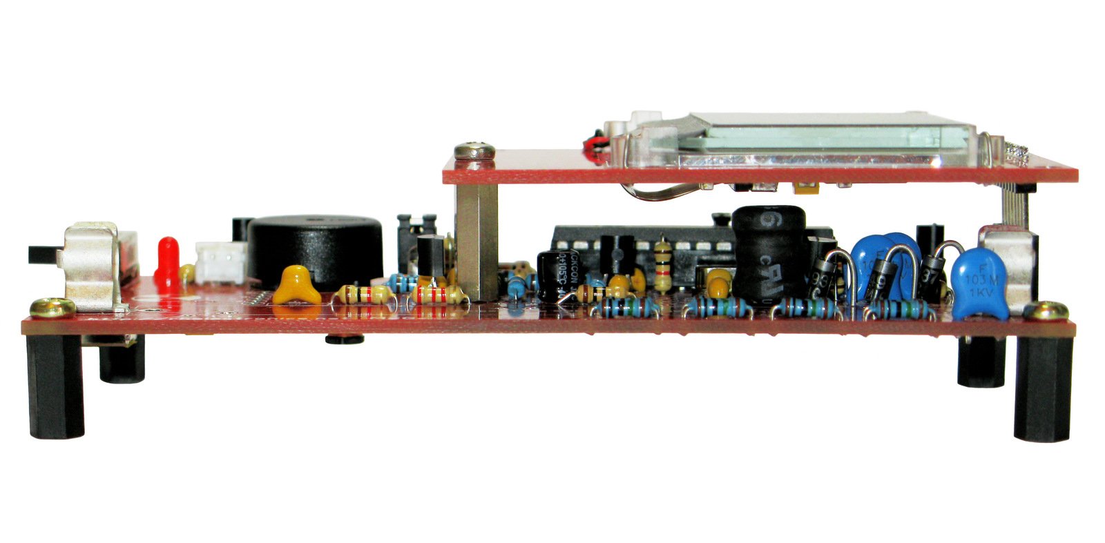 MyGeiger ver.2 DIY Geiger Counter Kit with USB LCD from rhgeiger on Tindie