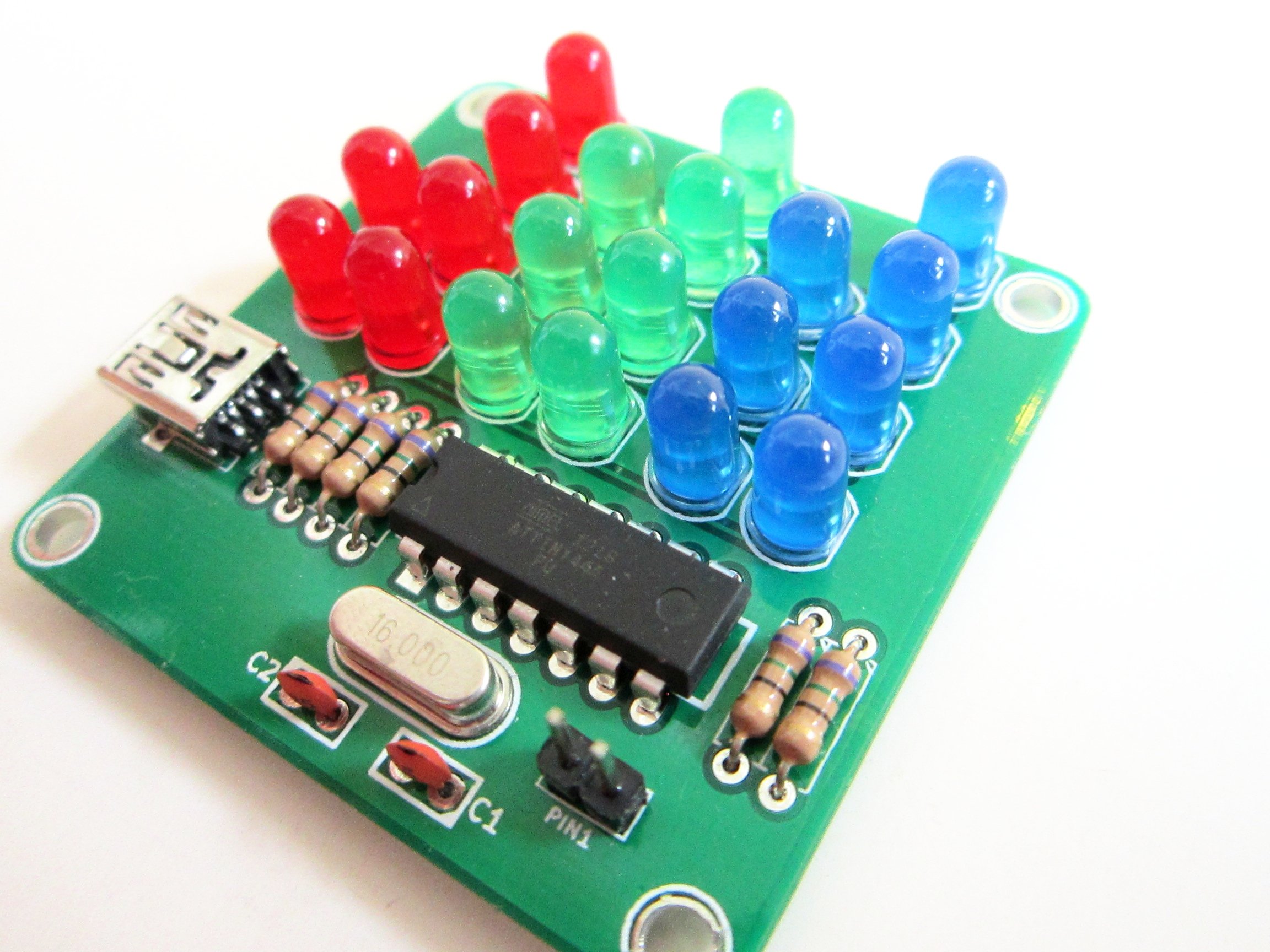 Binary Clock Kit with Red, Green and Blue Lights from applemountain on ...
