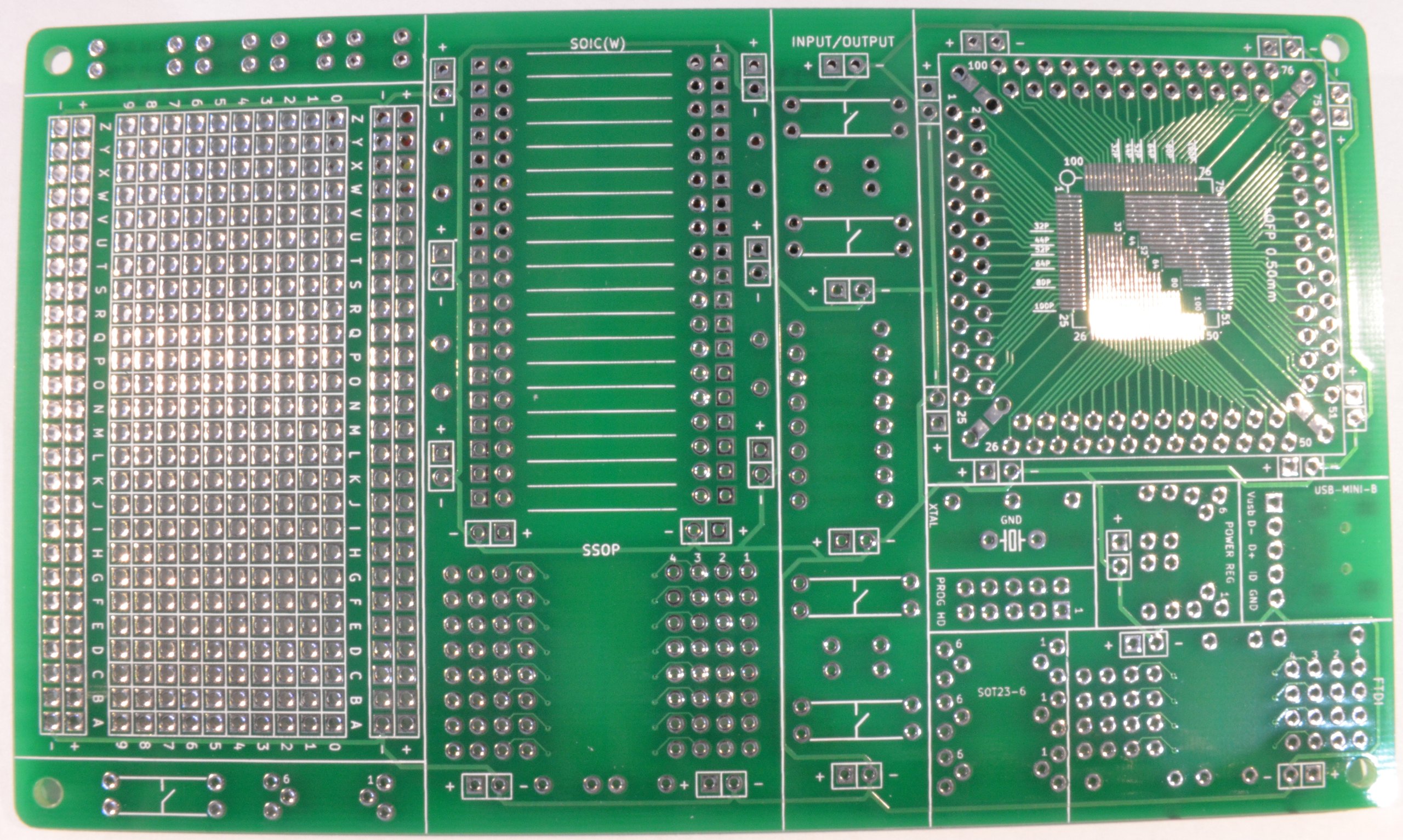 SMD Prototyping Board for Micro Controllers from snikrepmada on Tindie