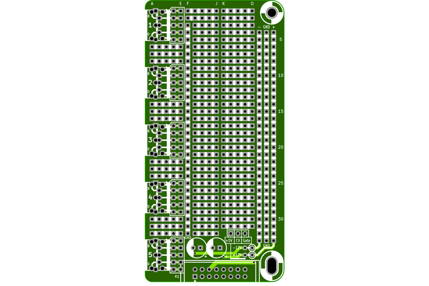 Eurorack Stripboard PCB from dhaillant on Tindie