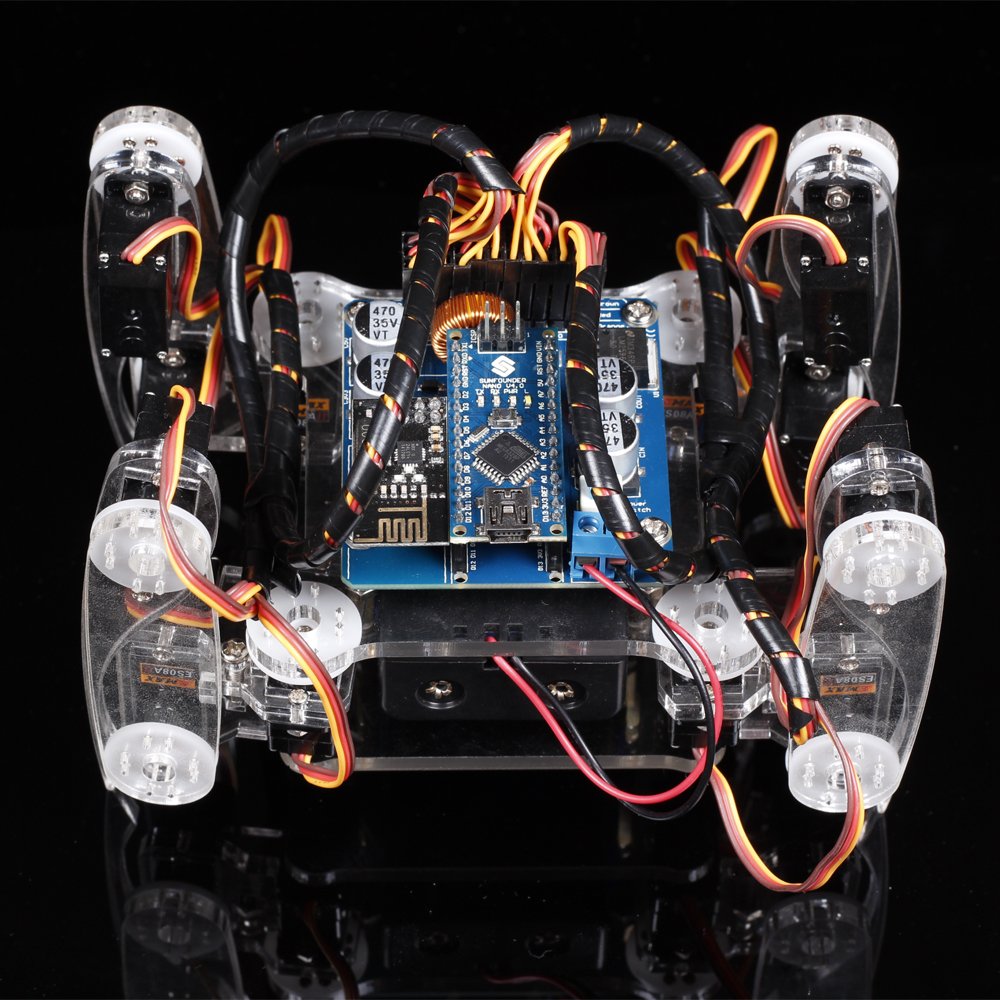 Crawling Quadruped Robot Kit for Arduino from SunFounder ...