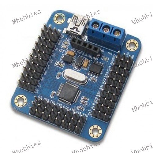 Mini USB 16 servo controller board for Arduino robot from MHobbies on Tindie