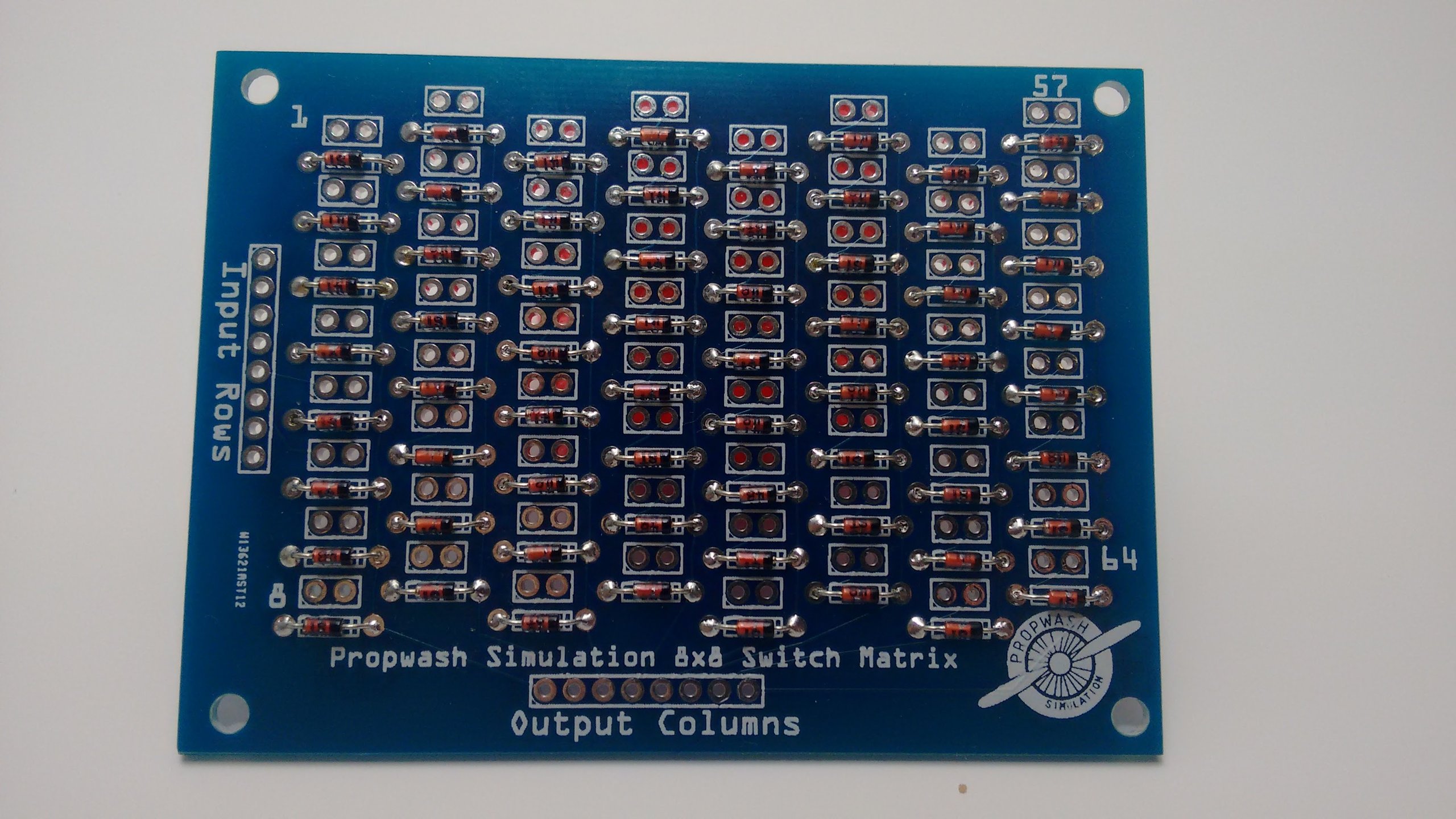 8x8 Switch Matrix Kit from propwashsim on Tindie