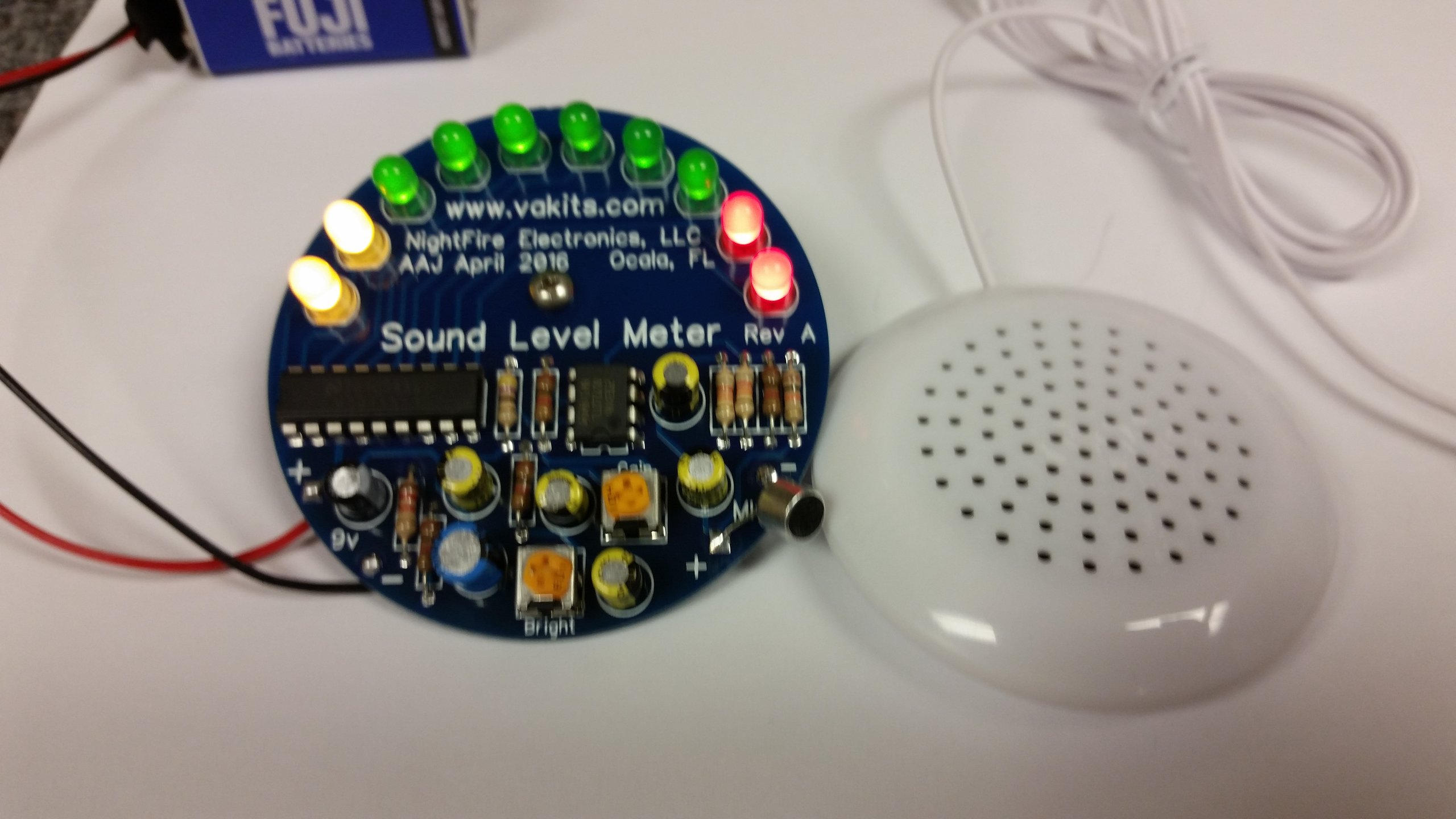 LED Sound Level Meter Kit from nfceramics on Tindie