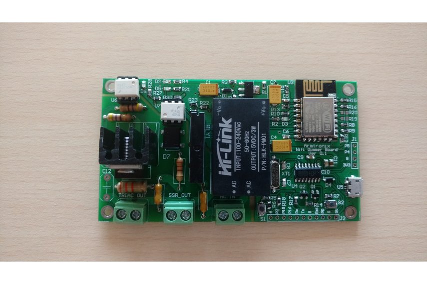 WiFi Dimmer with ESP8266 for IOT & Home Automation from Armtronix on Tindie